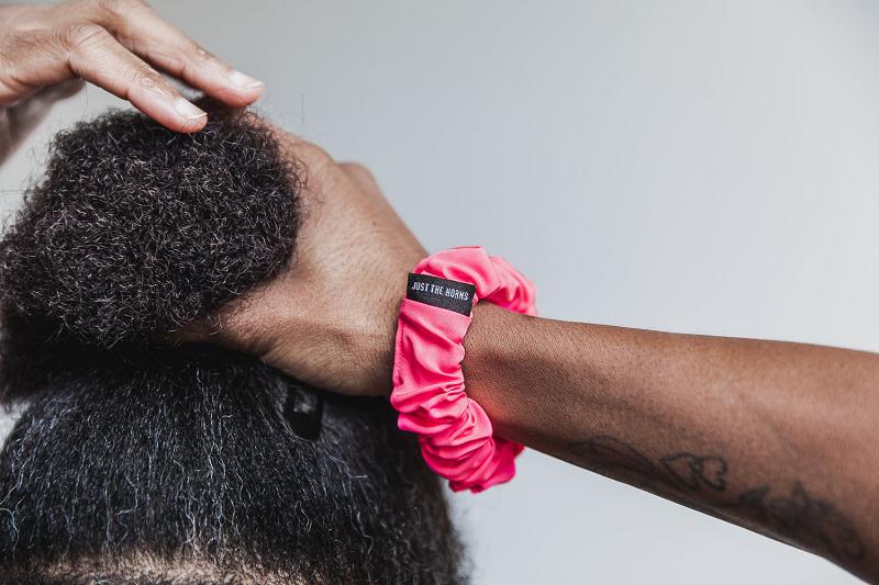 Pink Nobull Scrunchie (NEON) Men's Hats | CA R1632V